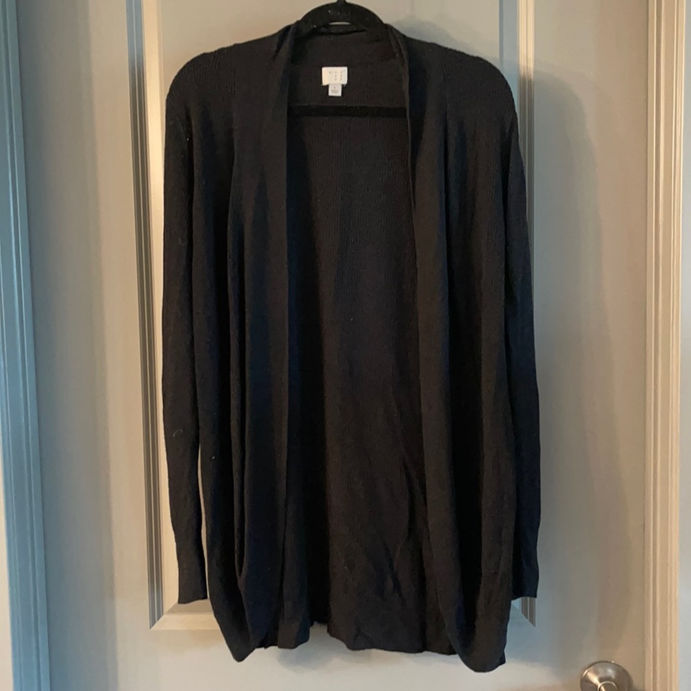 Black sweater cardigan